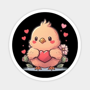 Valentine's Day Chicken Magnet